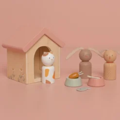 Aanvulset poppenhuis huisdieren