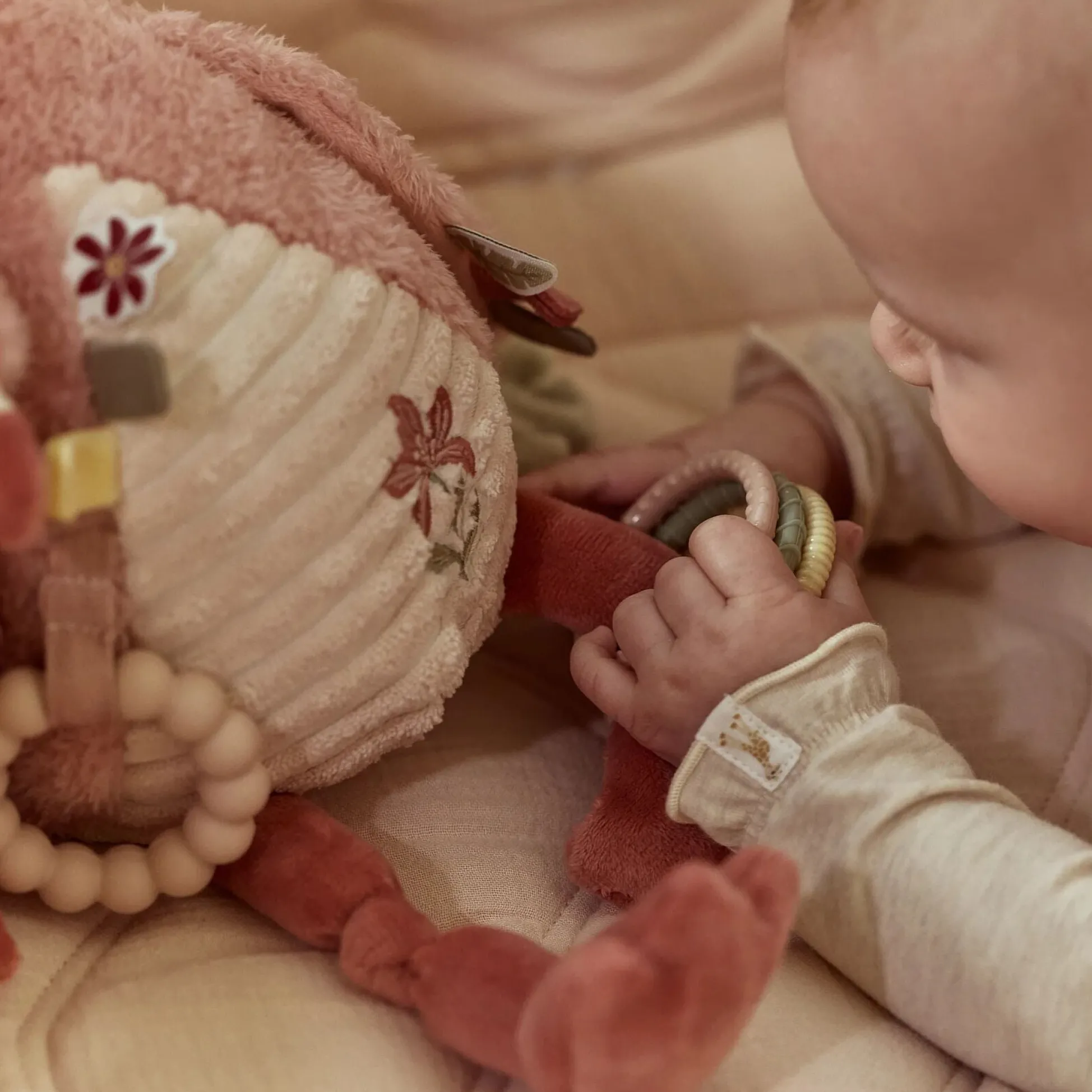 Activiteitenknuffel Flamingo - Roze