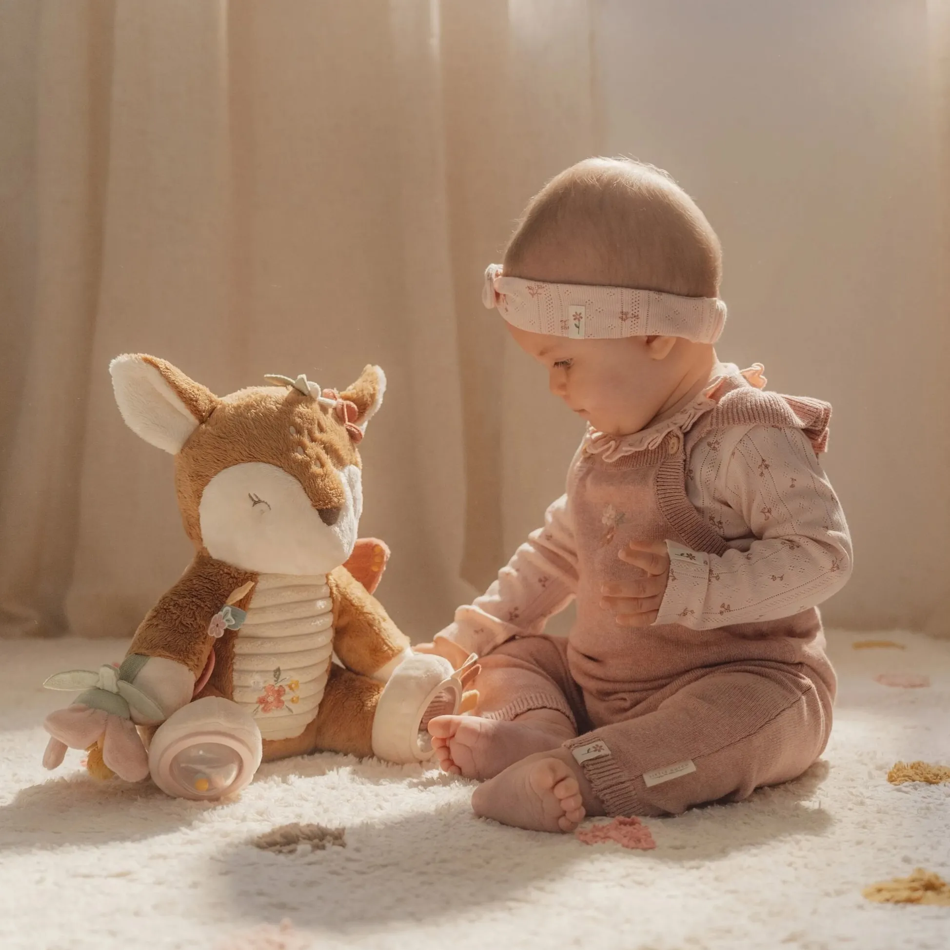 Activiteitenknuffel Hert - Roze - Fairy Garden
