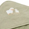 Badcape - Geborduurd - Groen - 75 x 75