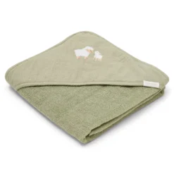 Badcape - Geborduurd - Groen - 75 x 75