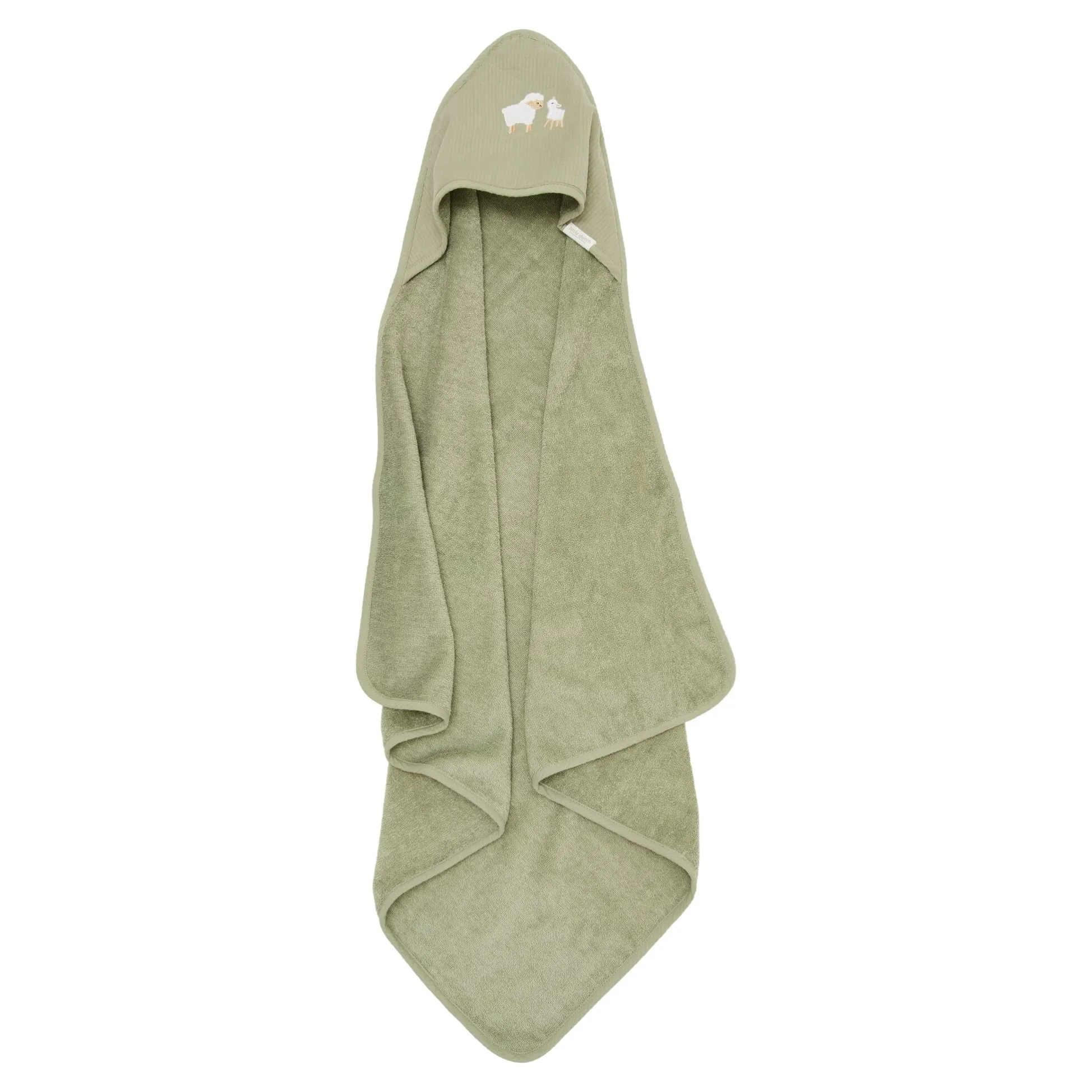 Badcape - Geborduurd - Groen - 75 x 75
