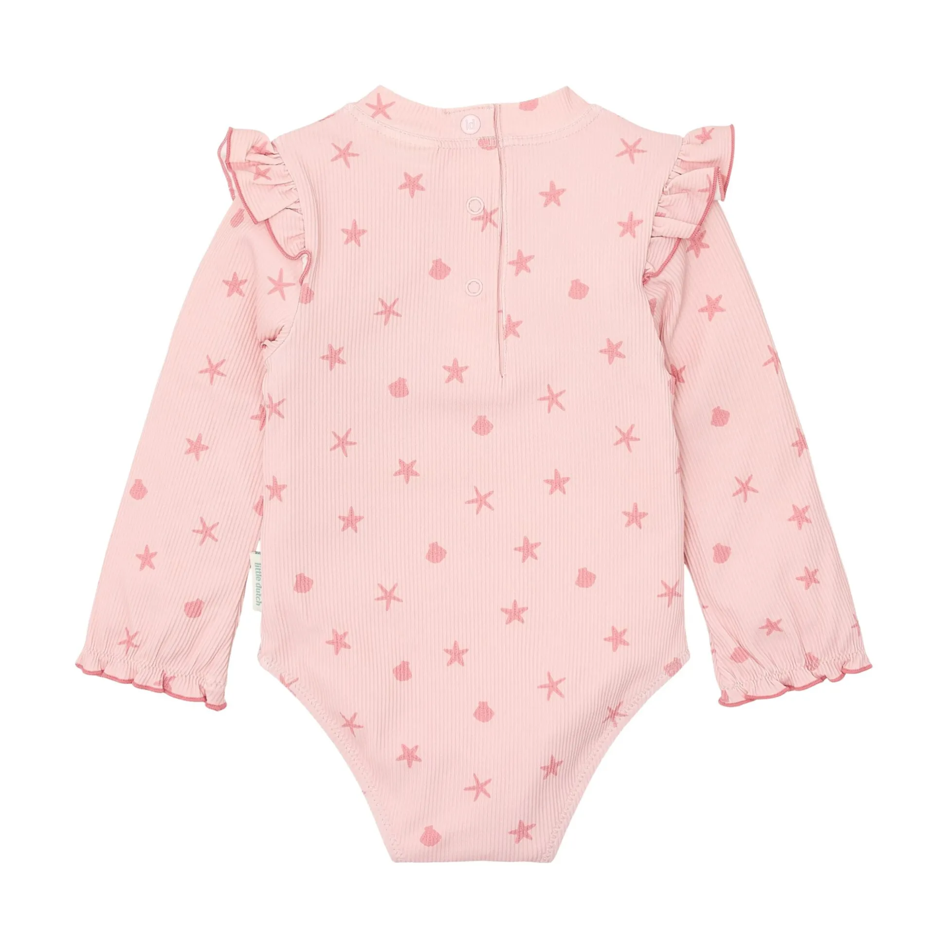 Badpak lange mouw - UPF 40 - Roze - Dreamy Seashells