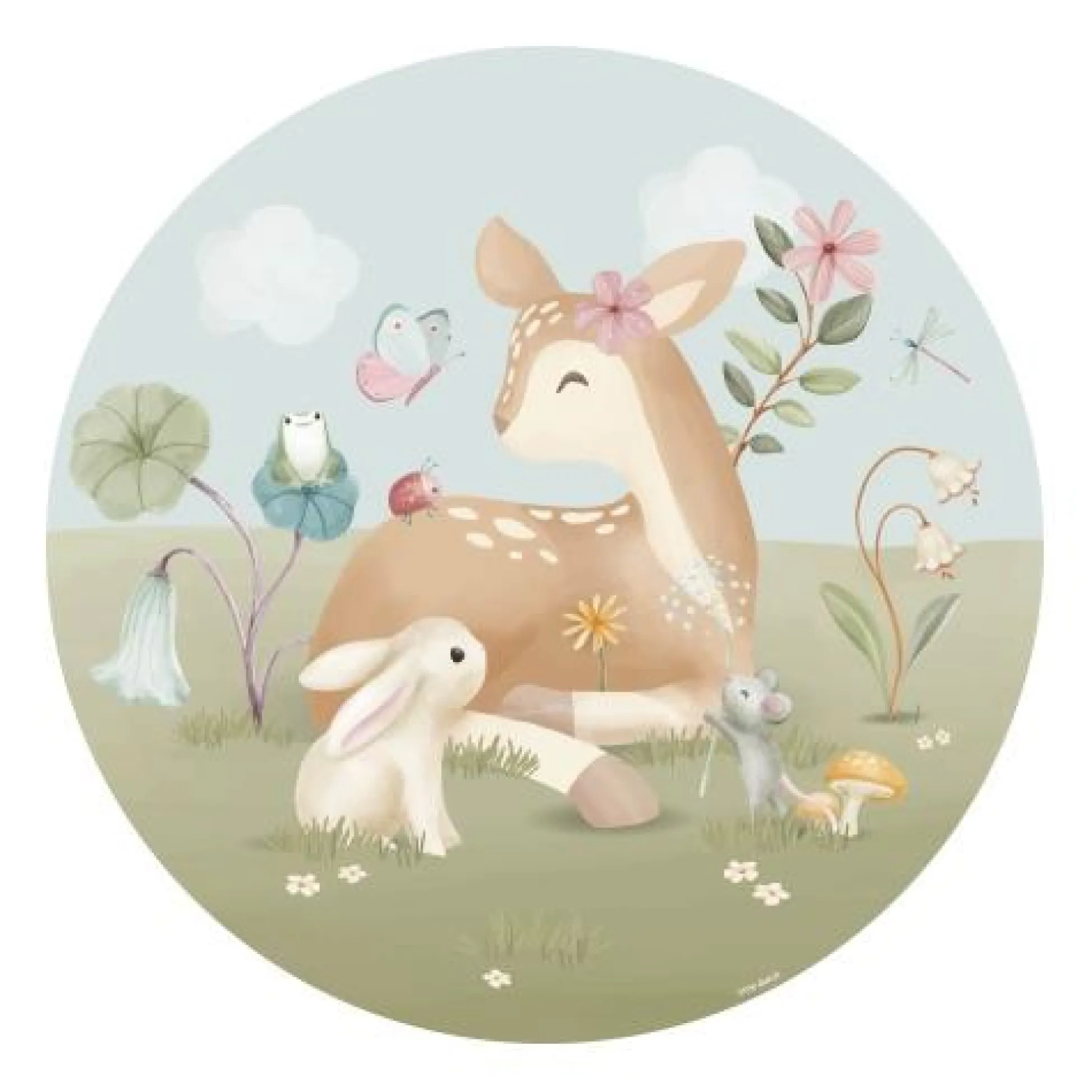 Behangcirkel - Meerkleurig - Fairy Garden
