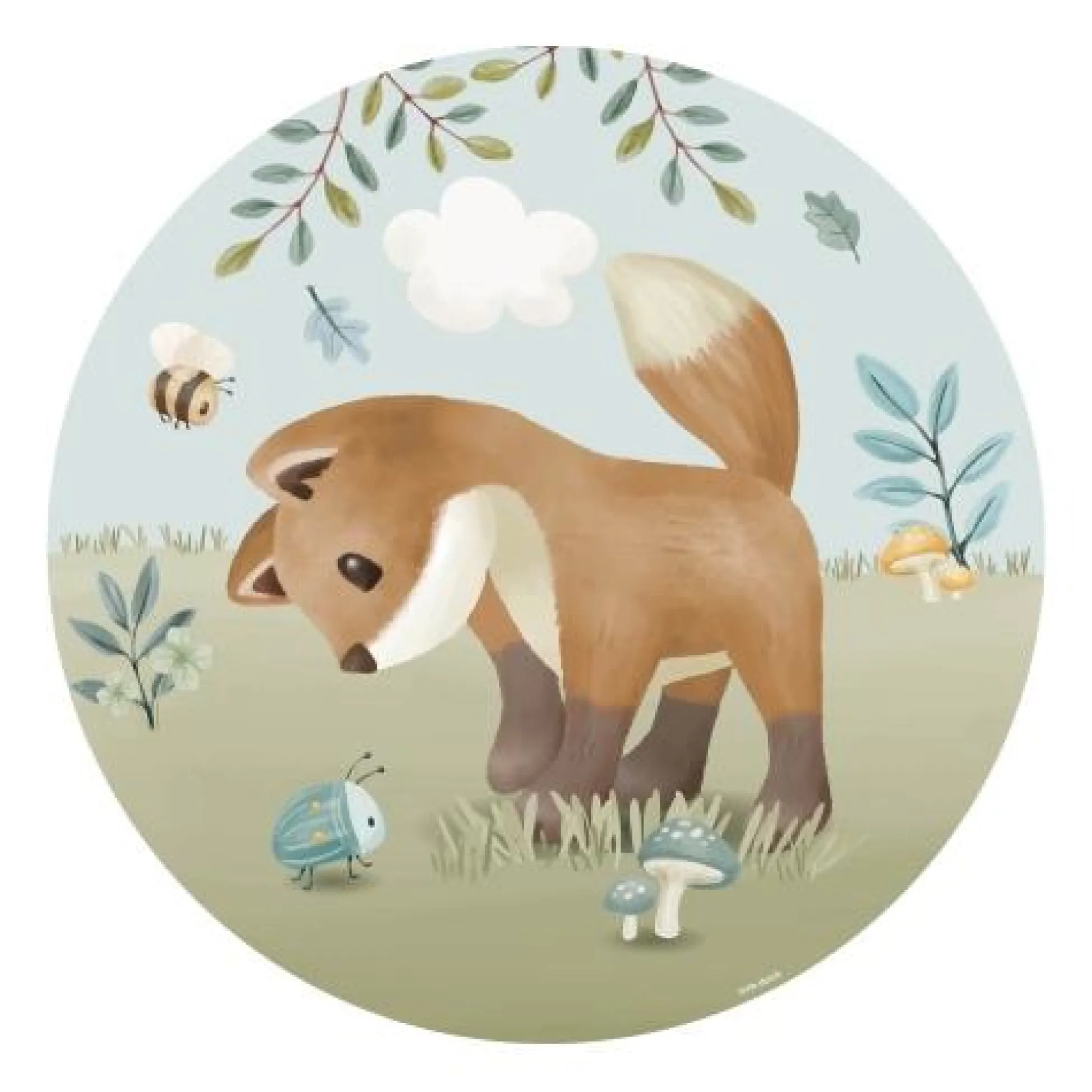Behangcirkel - Meerkleurig - Forest Friends