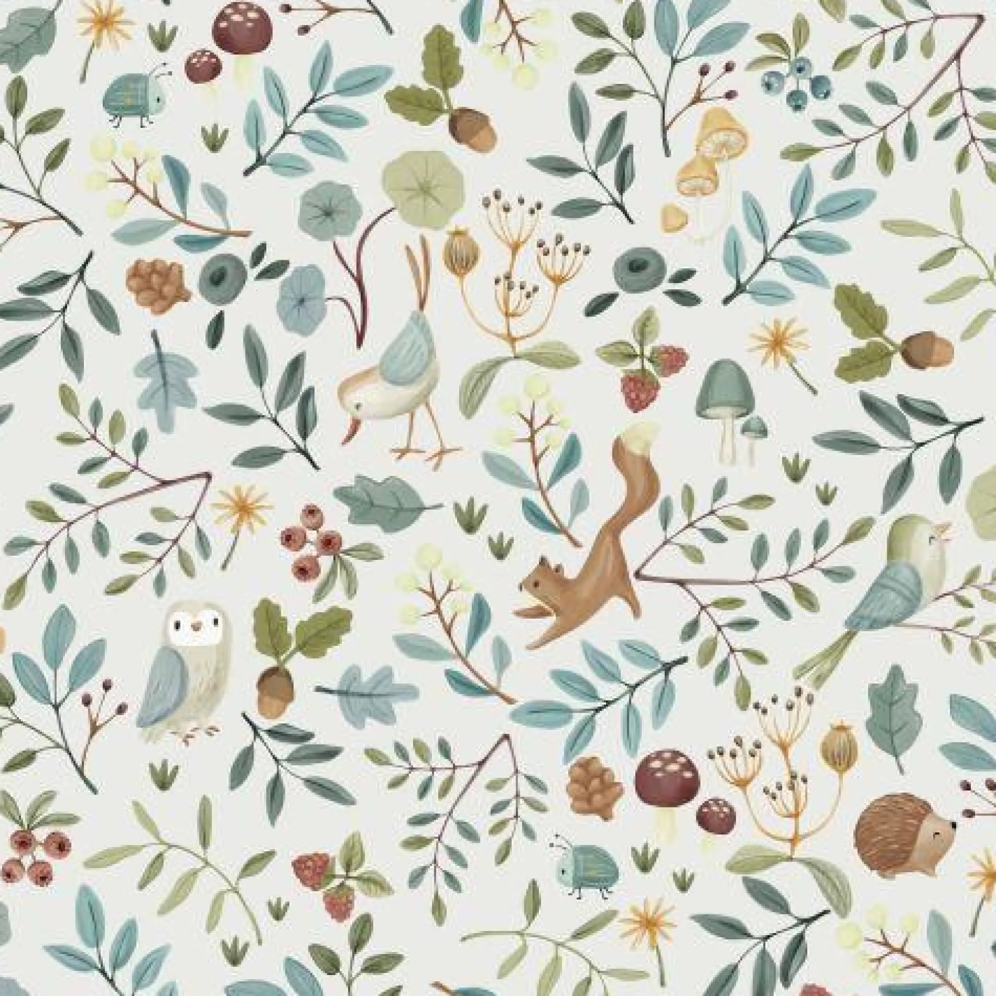 Behangstaal - Meerkleurig - Forest Friends - Forest Wonders