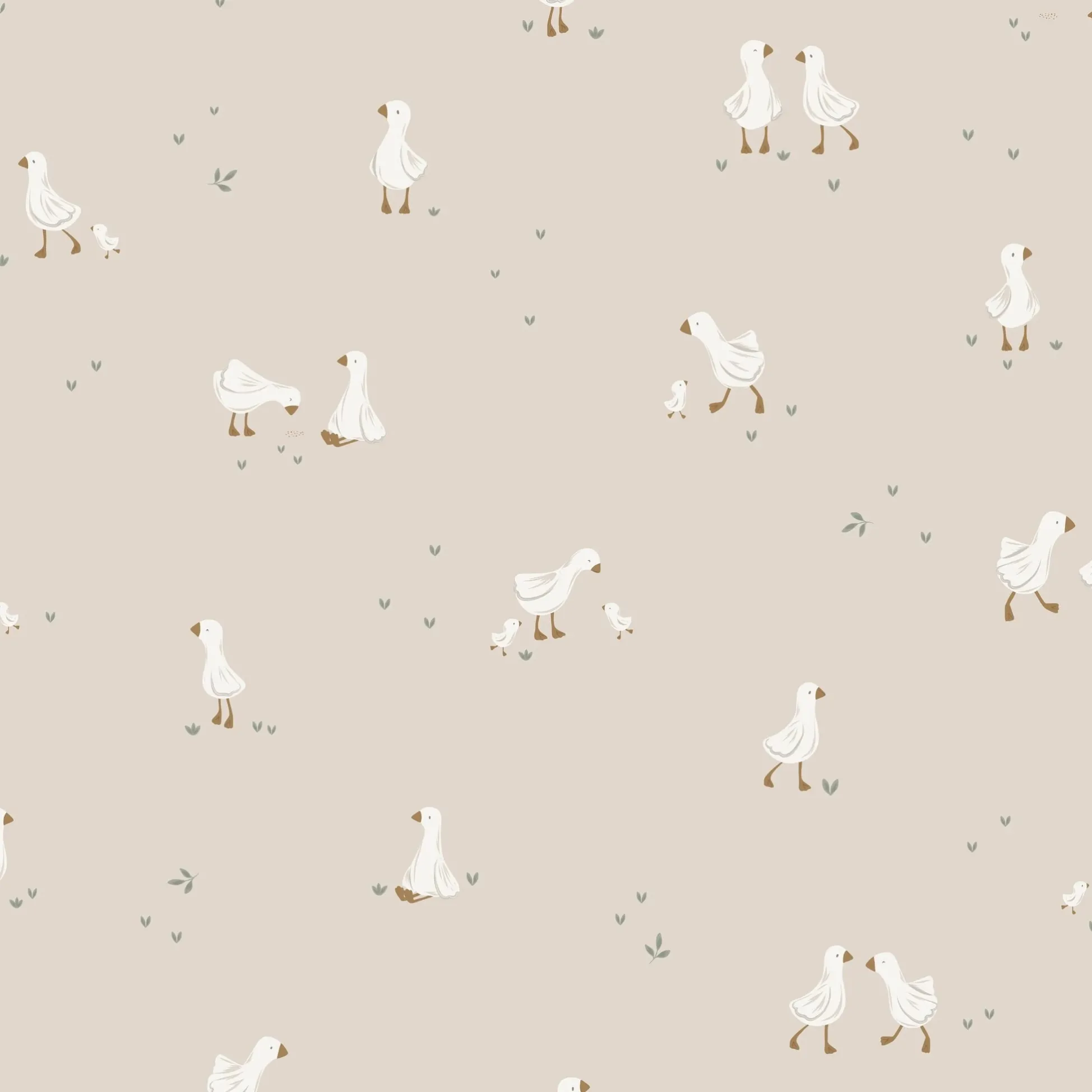 Behangstaal vliesbehang – Beige – Little Goose
