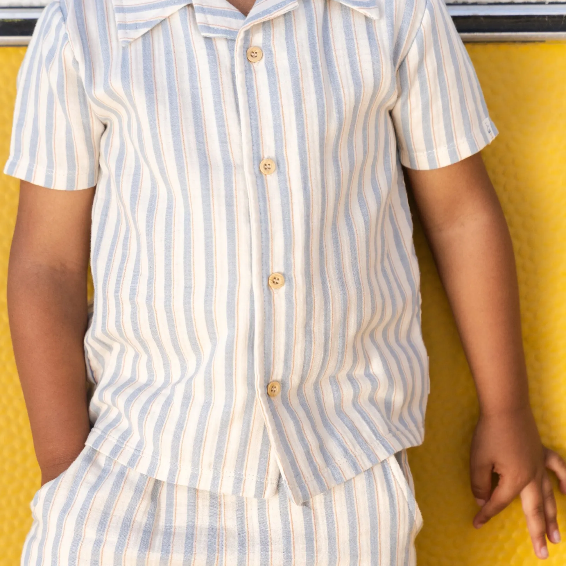 Blouse - Korte mouw - Multi Stripe