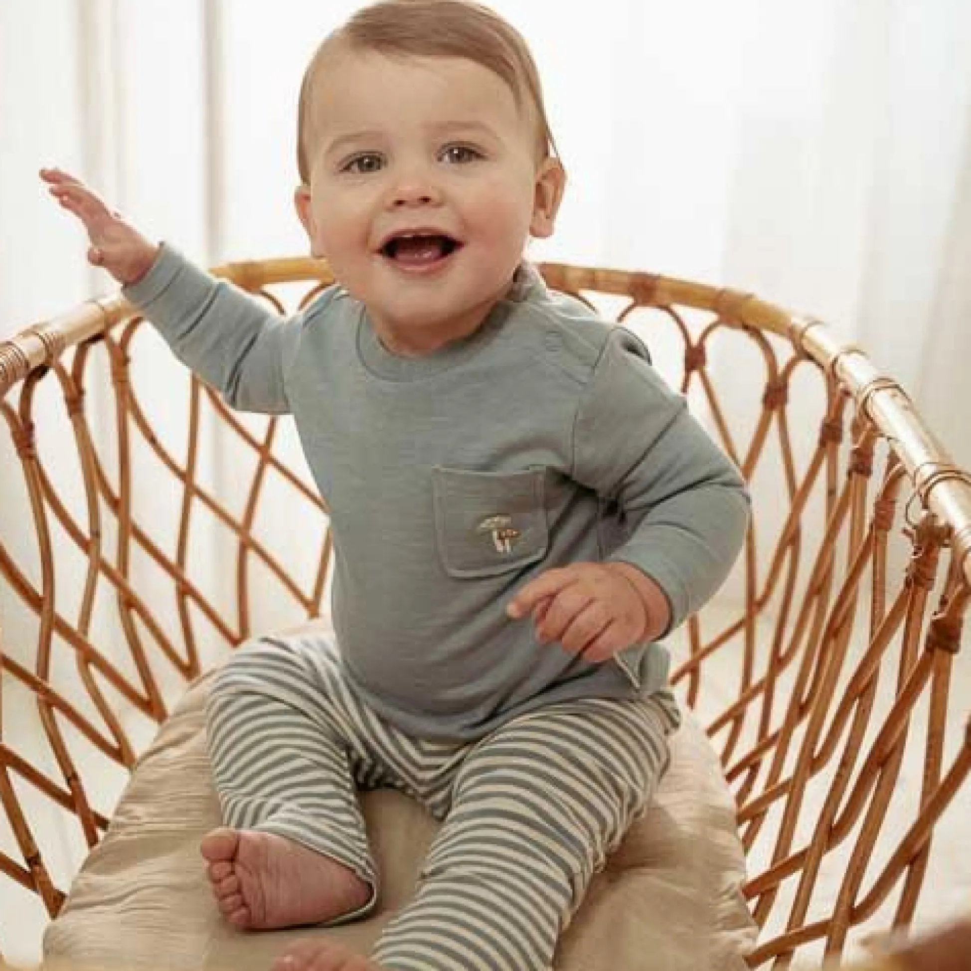 Broek - Blauw - Forest Friends - Stripe