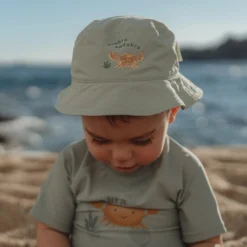 Bucket hat - Groen - Ocean Surf Stripes