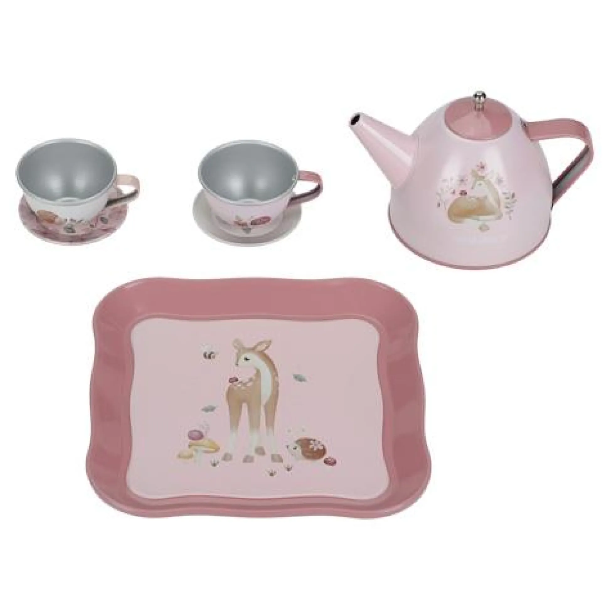 7-delig Theeset - Meerkleurig - Fairy Garden