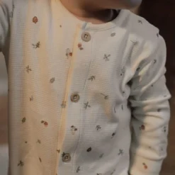 Eendelige pyjama - Wit - Forest Friends - Forest Treasures