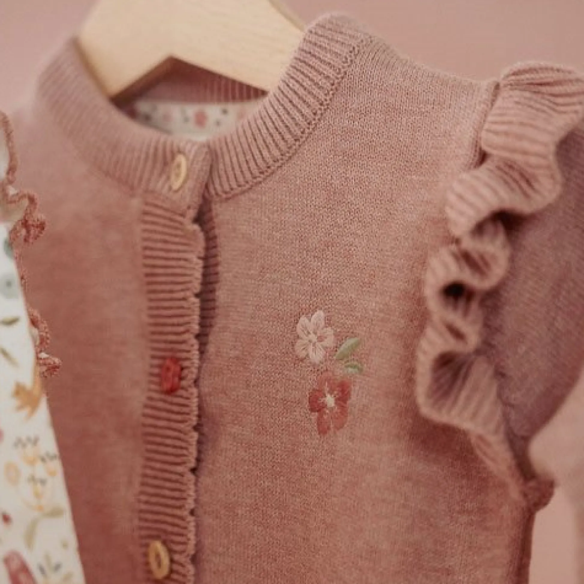Gebreid vestje - Roze - Fairy Garden