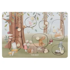 Geluidenpuzzel - Blauw - Forest Friends