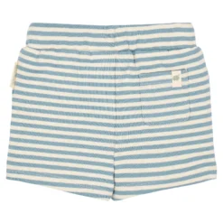 Gestreepte korte broek - Blauw