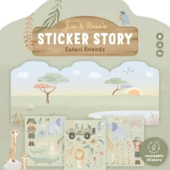 Herbruikbaar stickerboek - Jim en Rosa