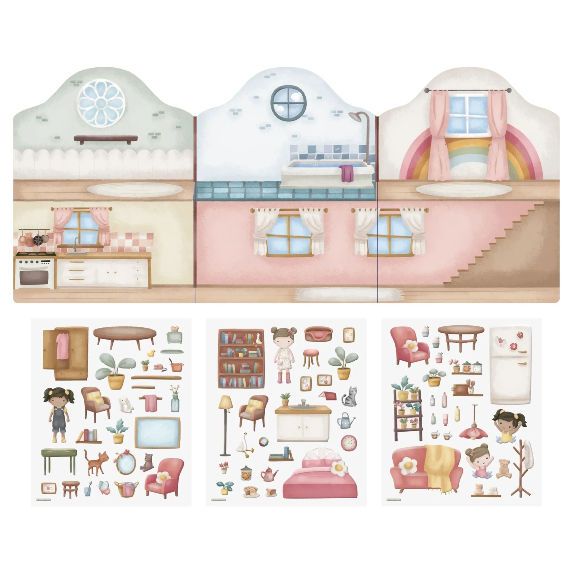 Herbruikbare Stickers - Essentials - Rosa