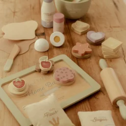 Houten bakset – Meerkleurig – Essentials