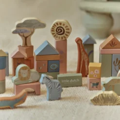 Houten Blouwblokken - Groen