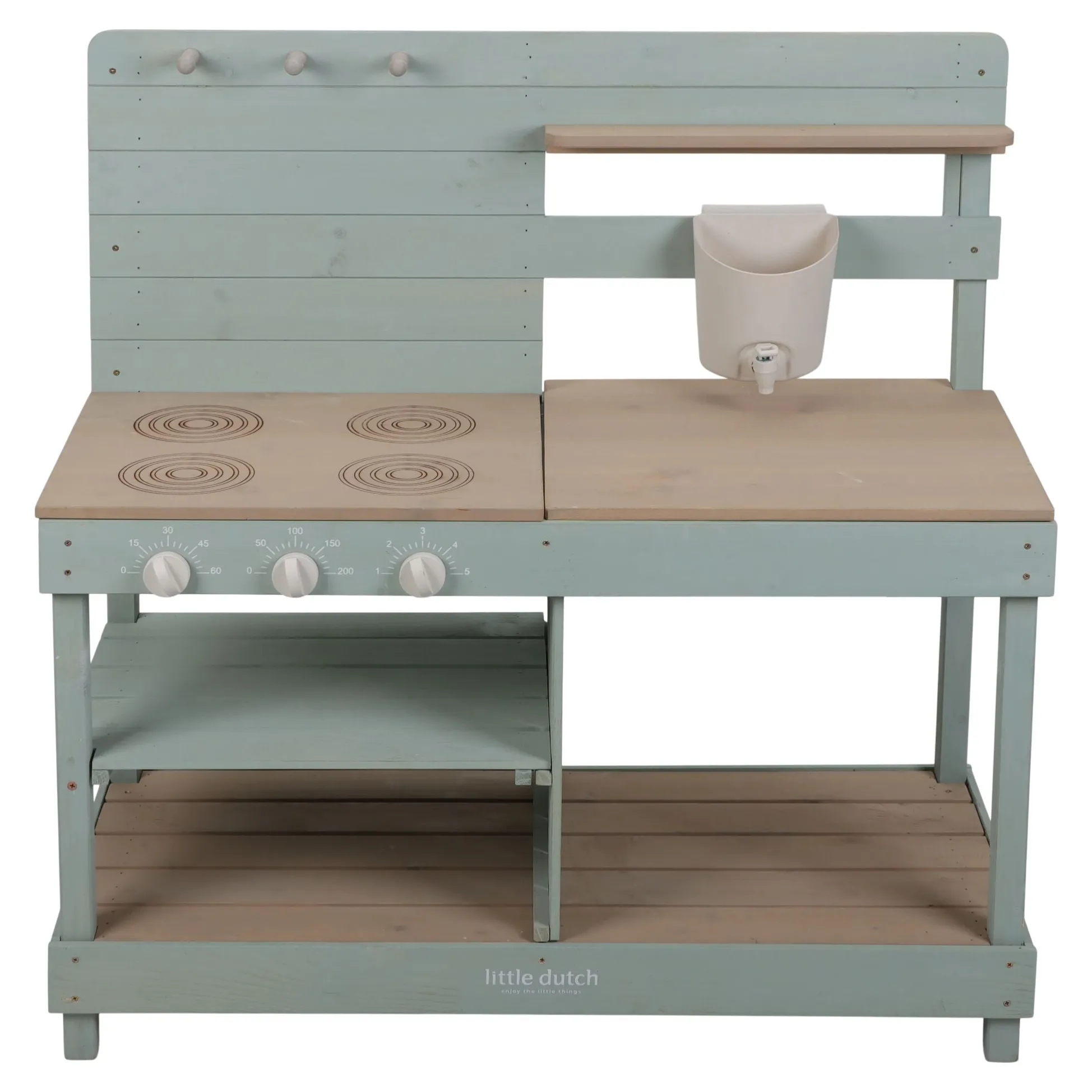 Houten buitenkeuken - Groen