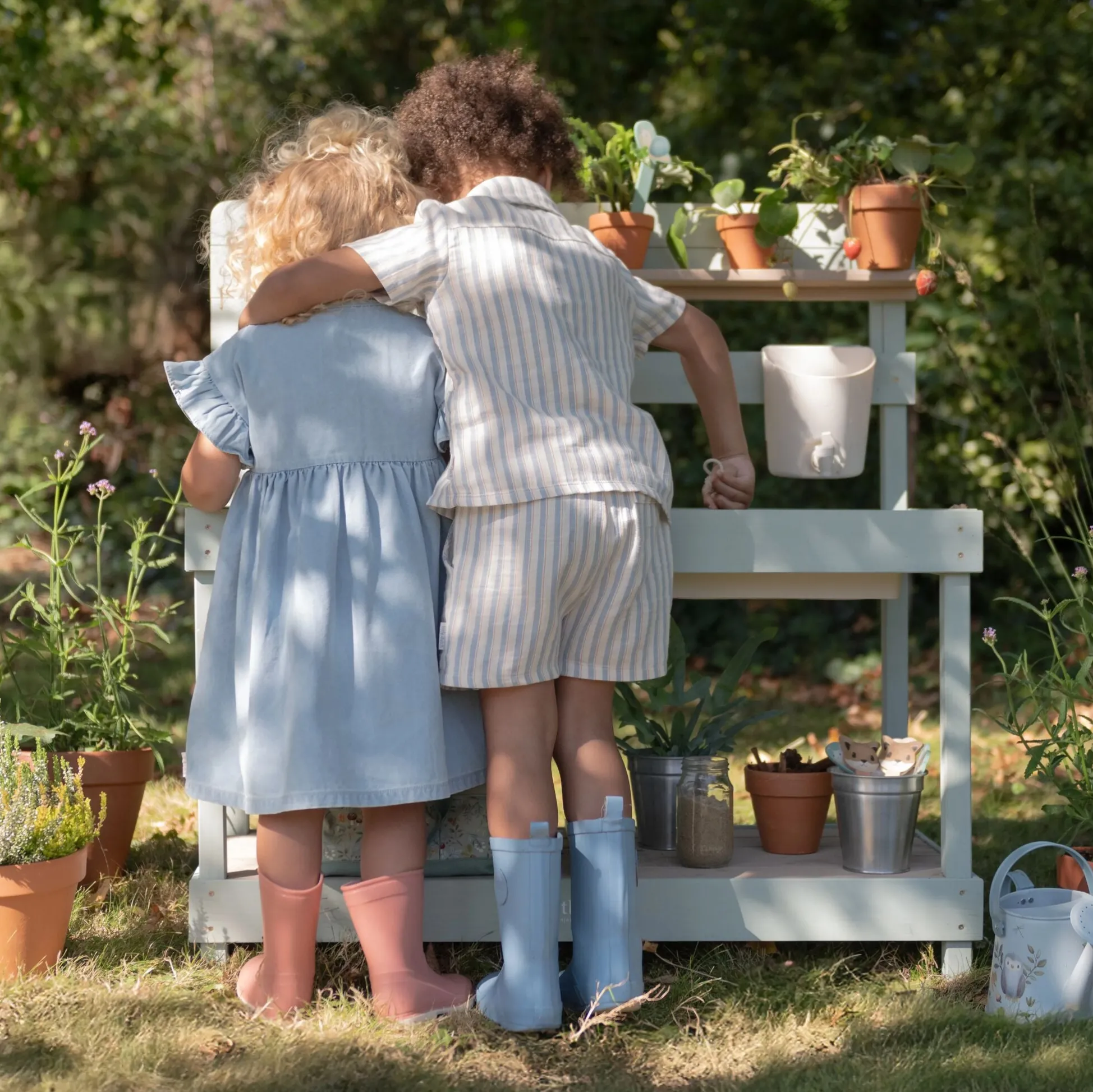 Houten buitenkeuken - Groen