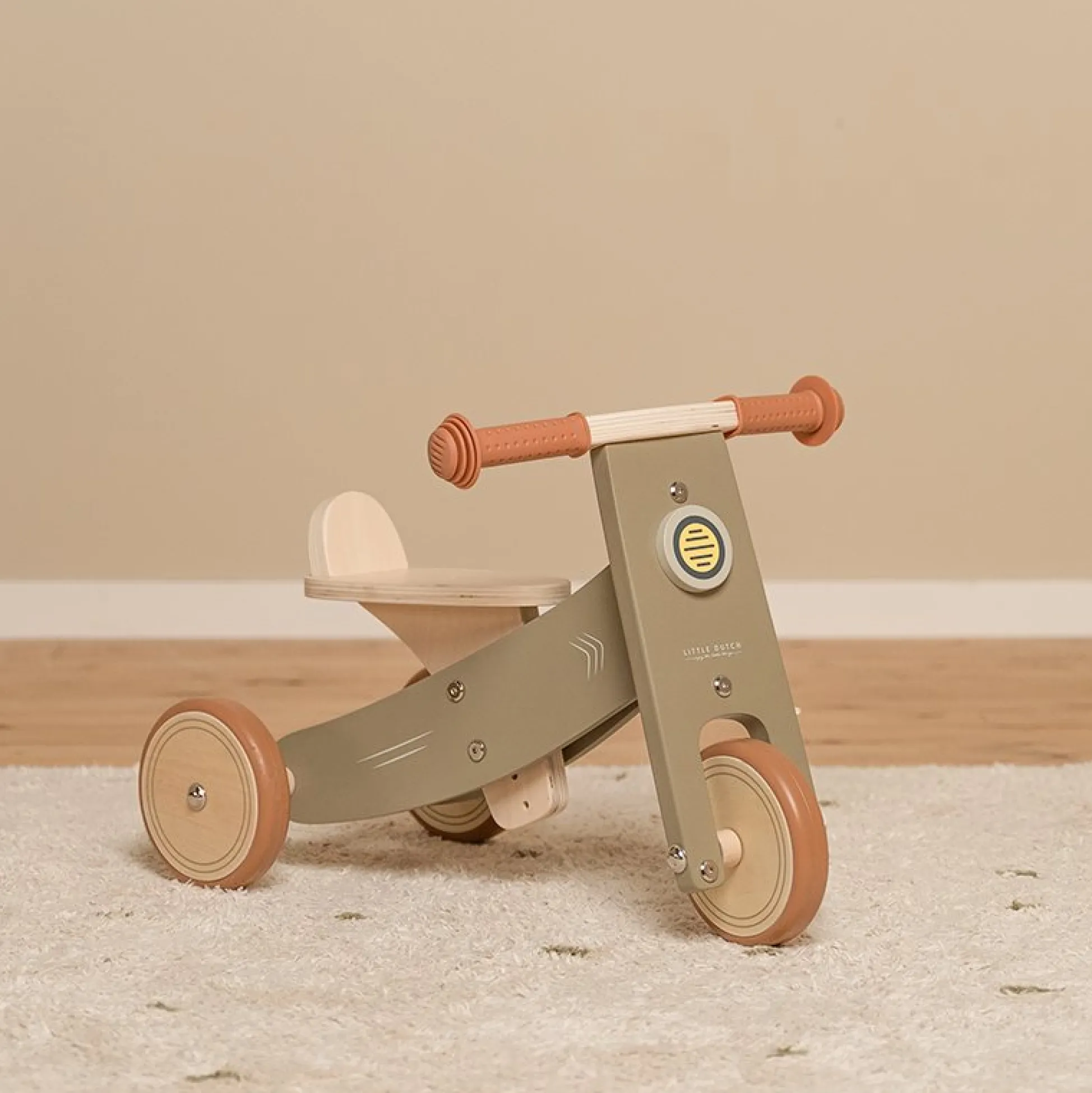 Houten Driewieler Olive
