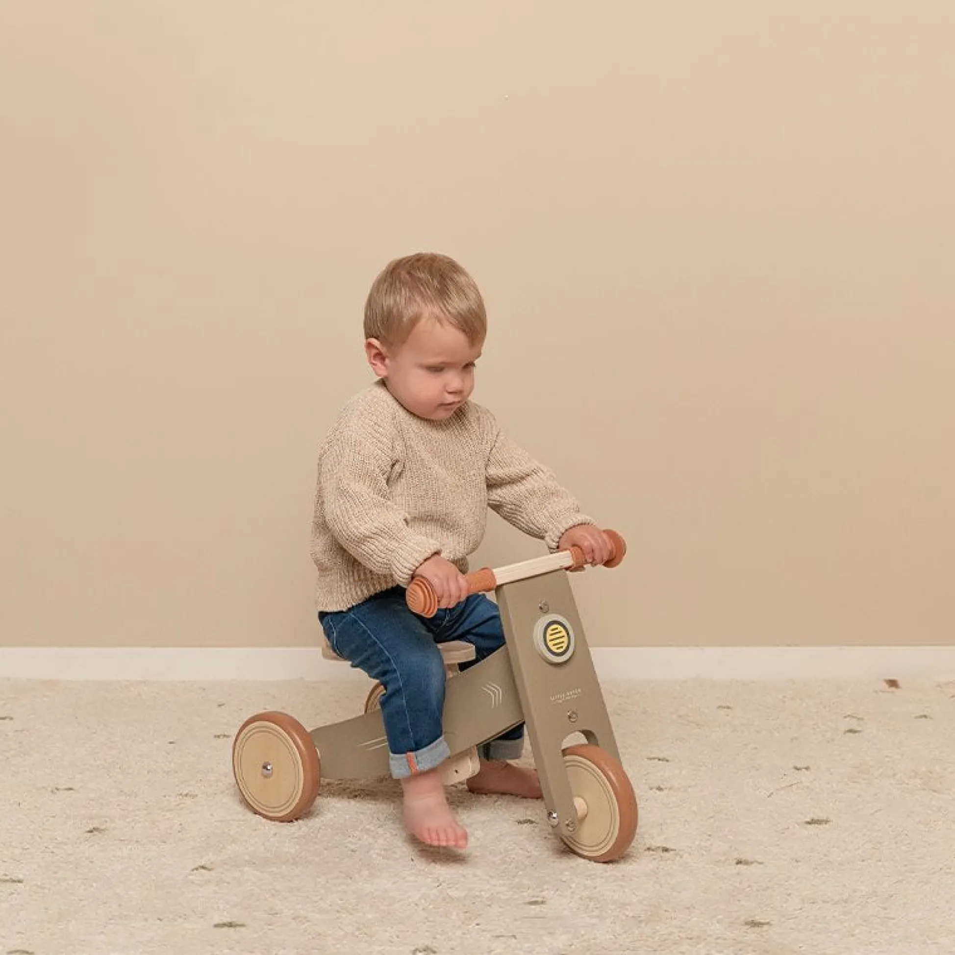Houten Driewieler Olive