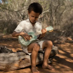 Houten gitaar - Groen - Safari Friends
