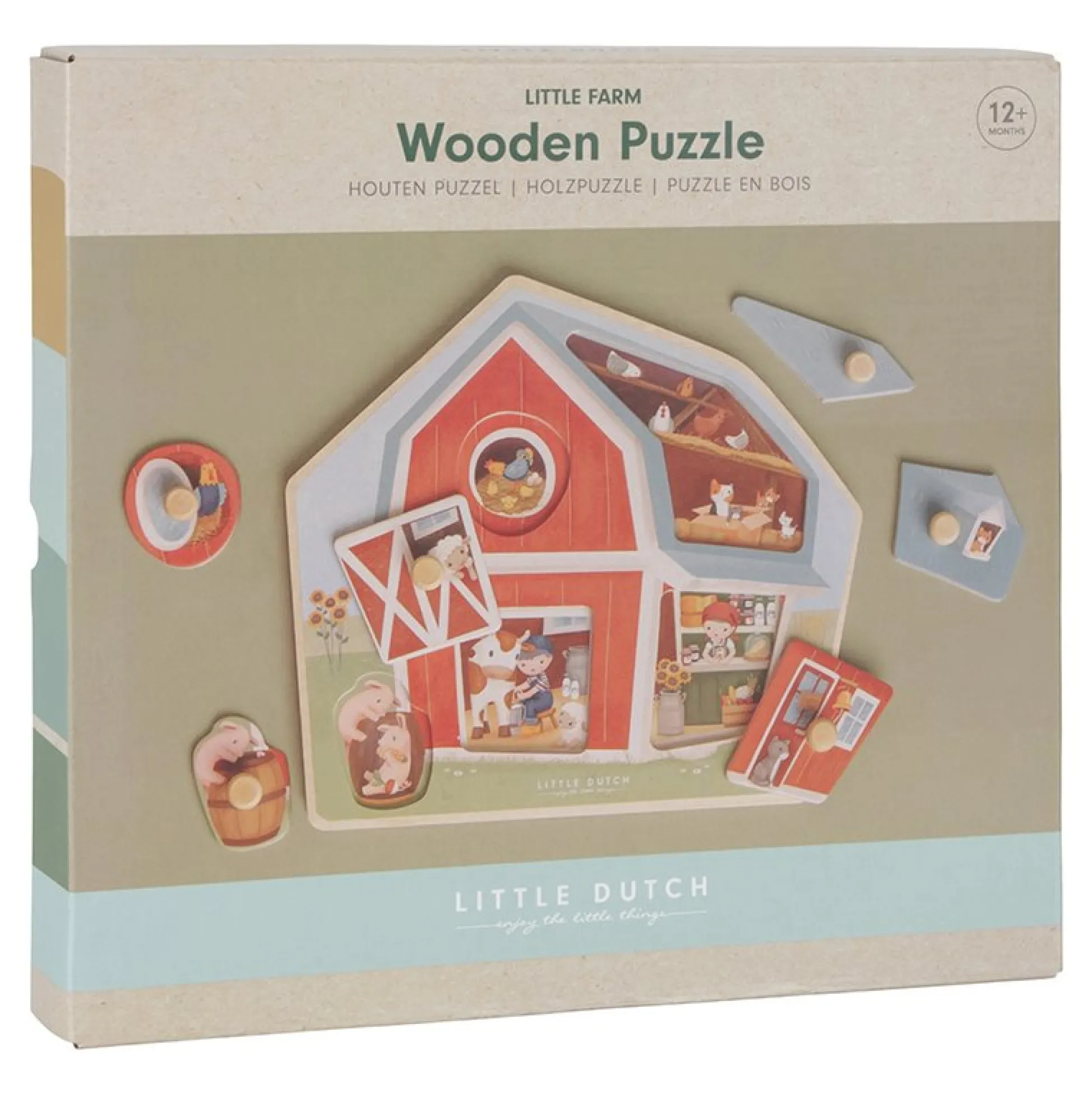 Houten puzzel Little Farm