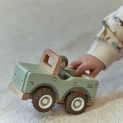 Houten safari auto - Groen