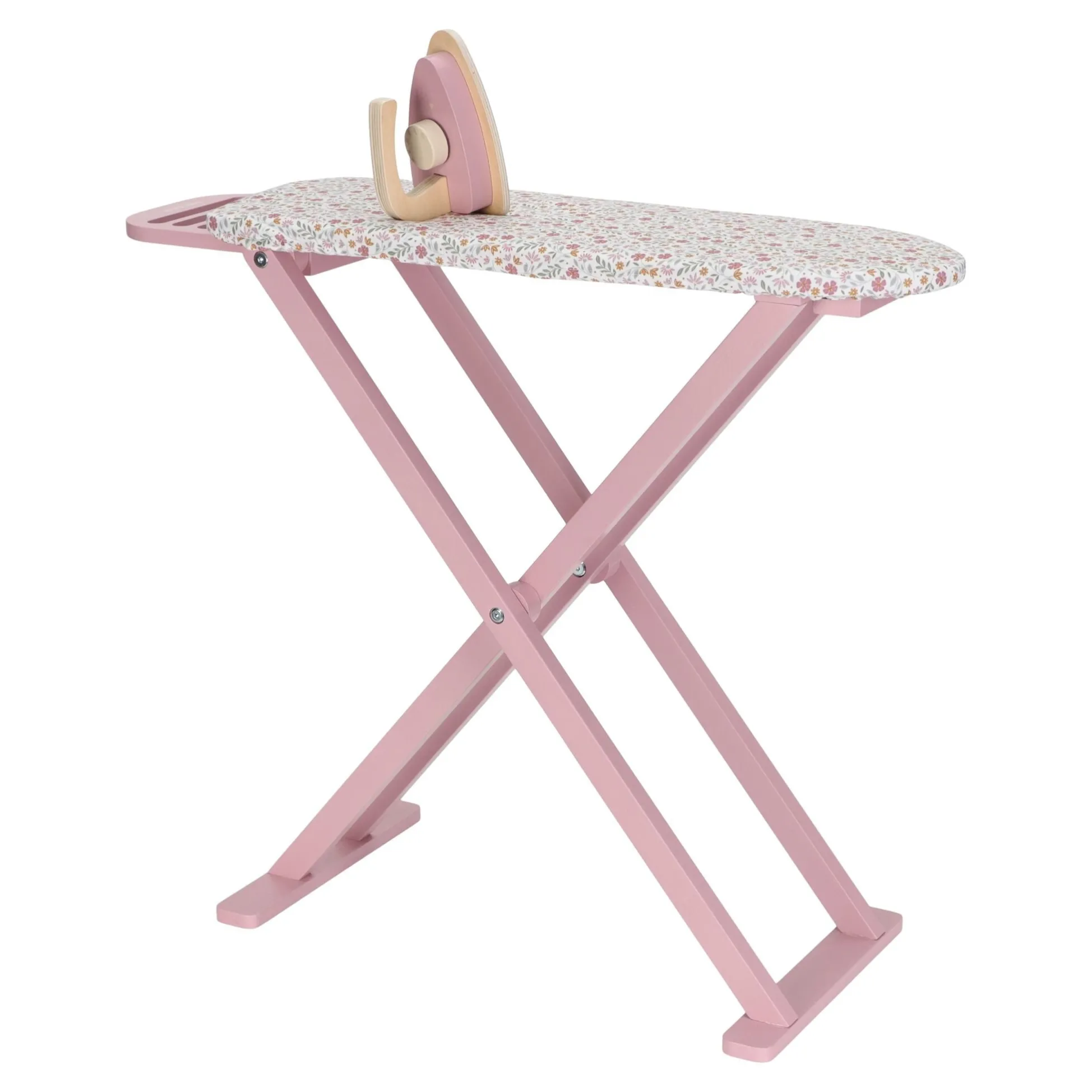 Houten Strijkplank met Strijkijzer – Roze – Essentials