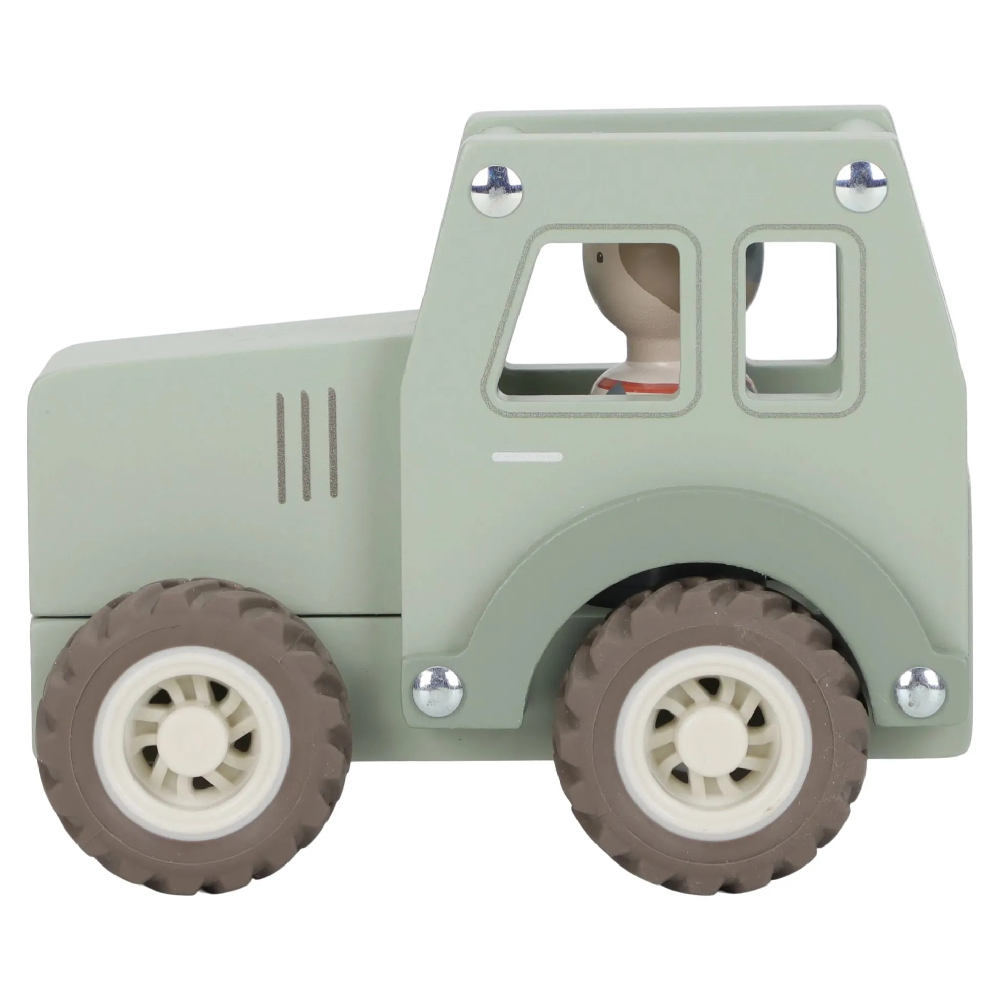 Houten tractor - Groen