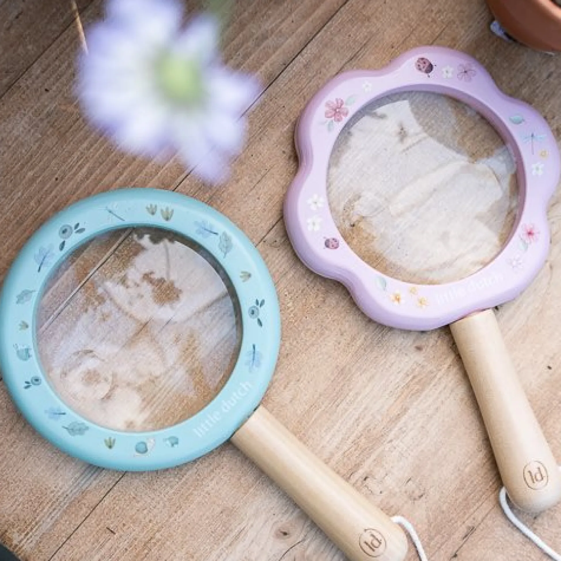 Houten Vergrootglas - Roze - Fairy Garden