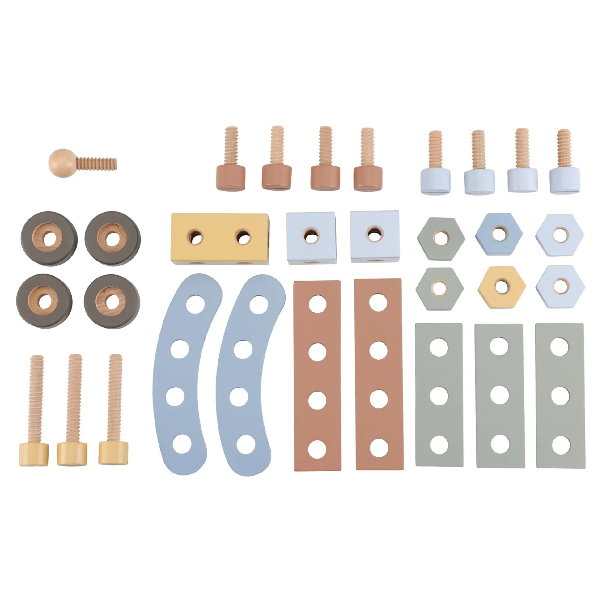 Houten werkbank - Blauw