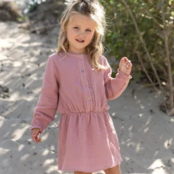 Jurk - Lange Mouw - Roze