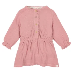 Jurk - Lange Mouw - Roze