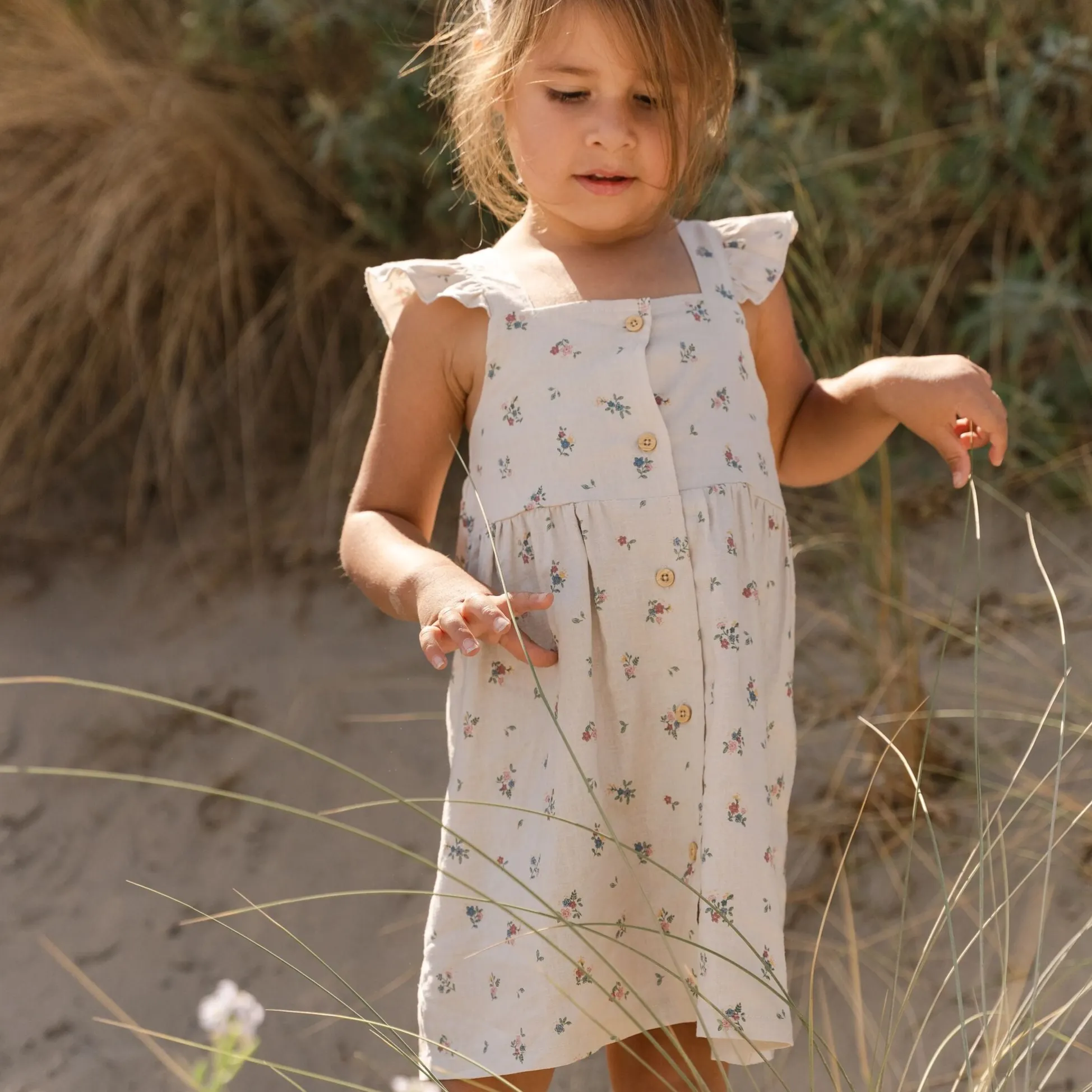 Jurk - Mouwloos - Zand - Fairy Bloom