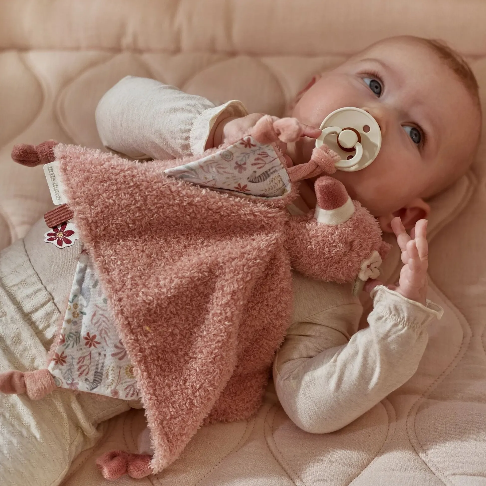 Knuffeldoekje Flamingo - Roze