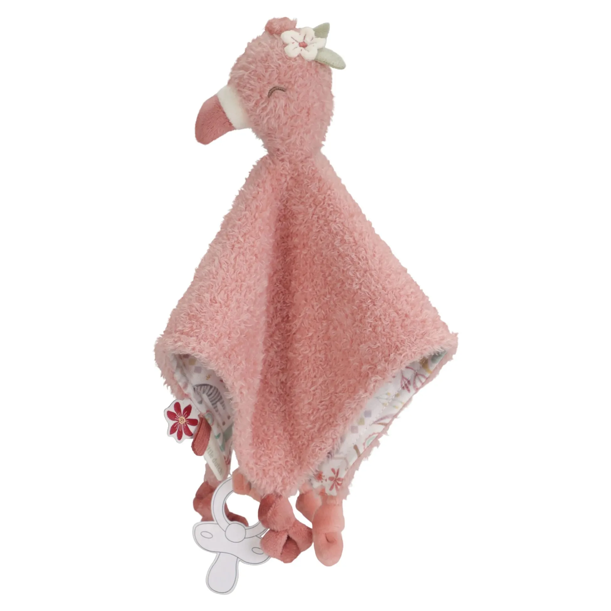 Knuffeldoekje Flamingo - Roze