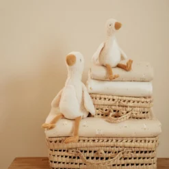 Knuffel Gans 25 cm - Wit - Little Goose