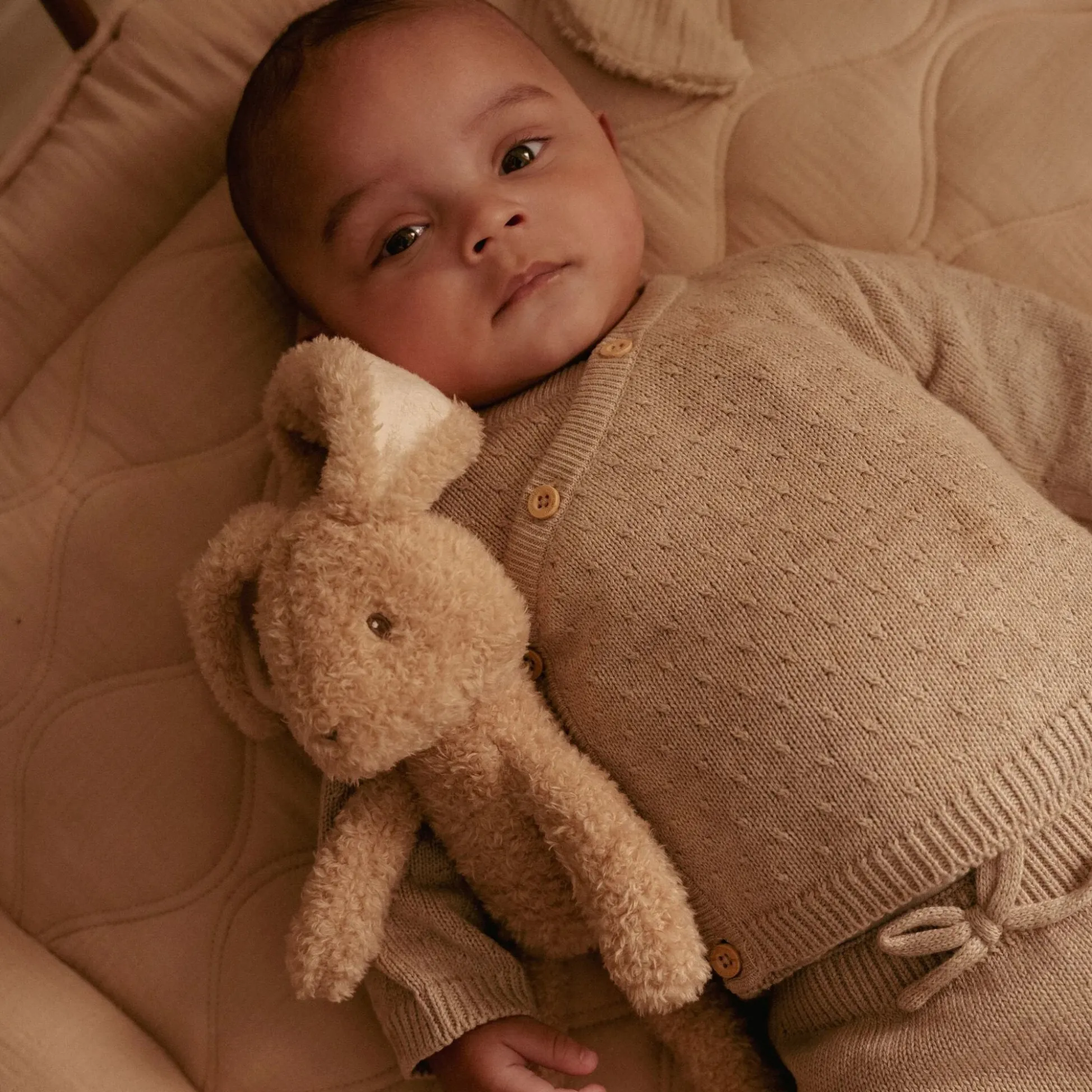 Knuffel Konijn 32 cm - Beige - Baby Bunny