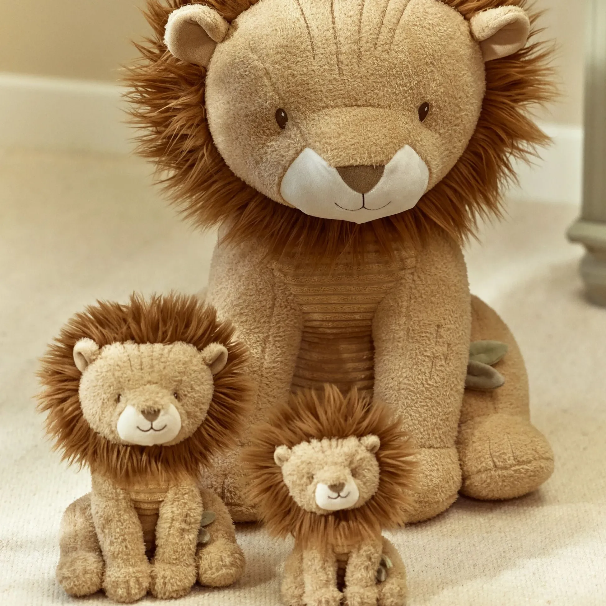 Knuffel Leeuw - Geel - 17 cm