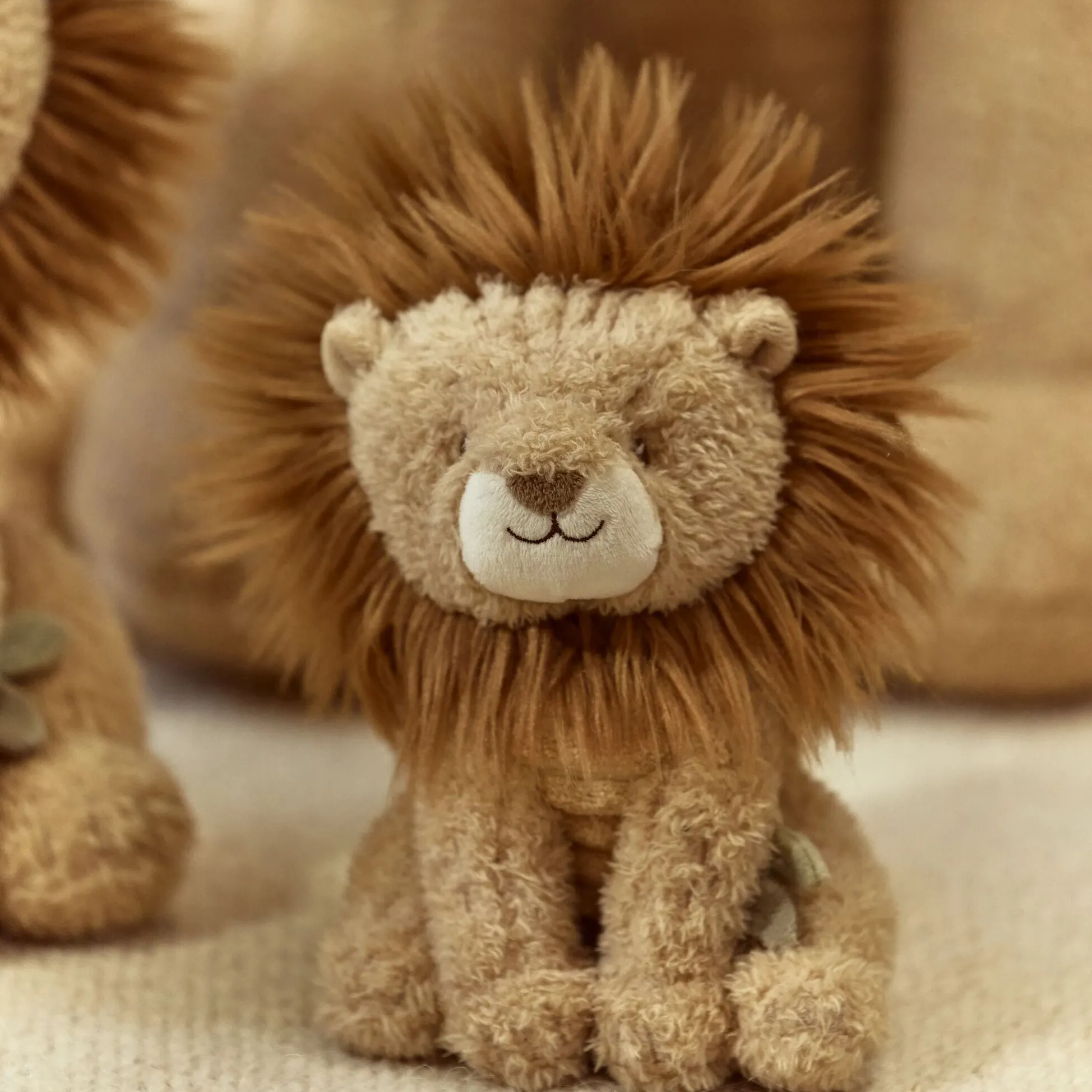 Knuffel Leeuw - Geel - 17 cm