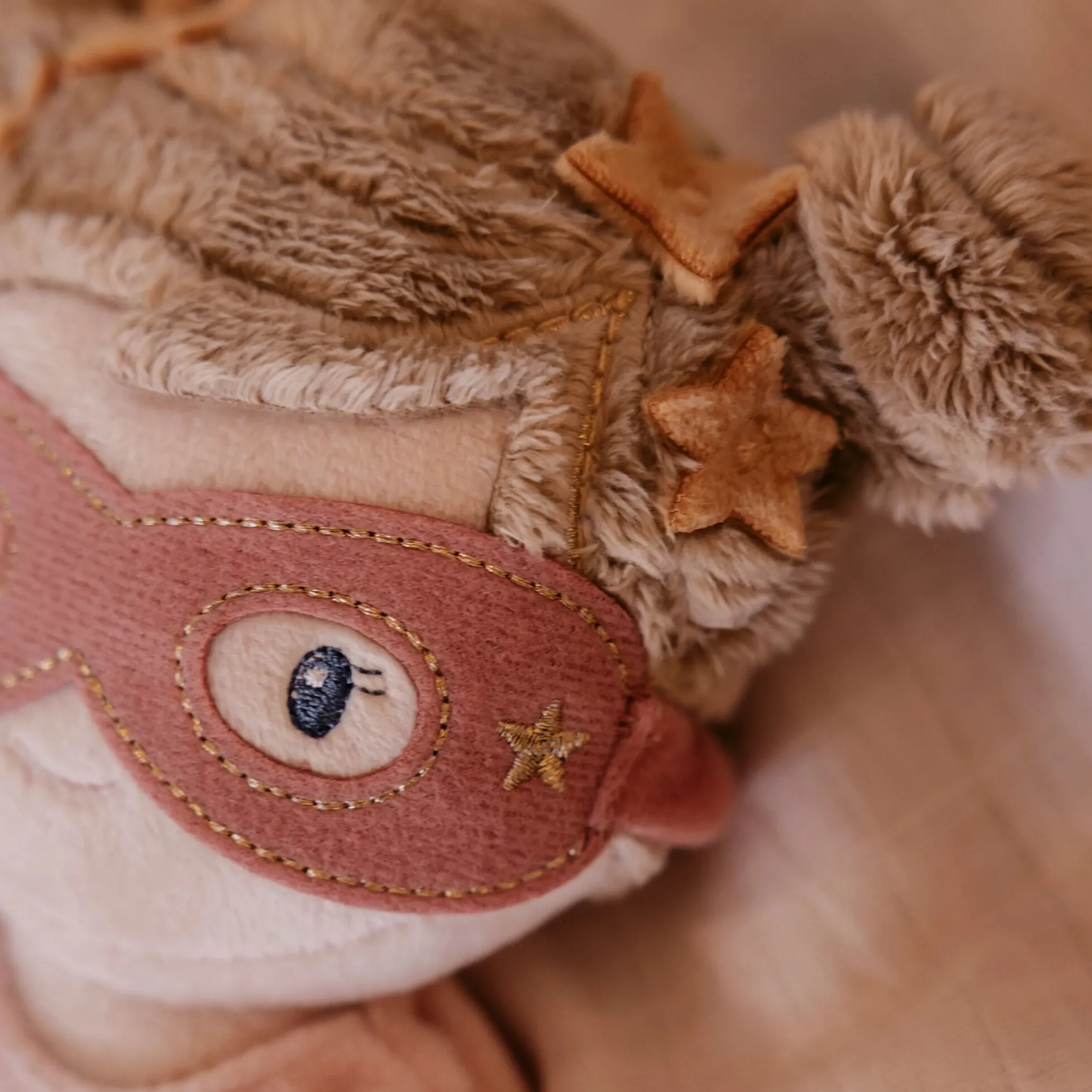 Knuffelpop Superheld Rosa - 35 cm