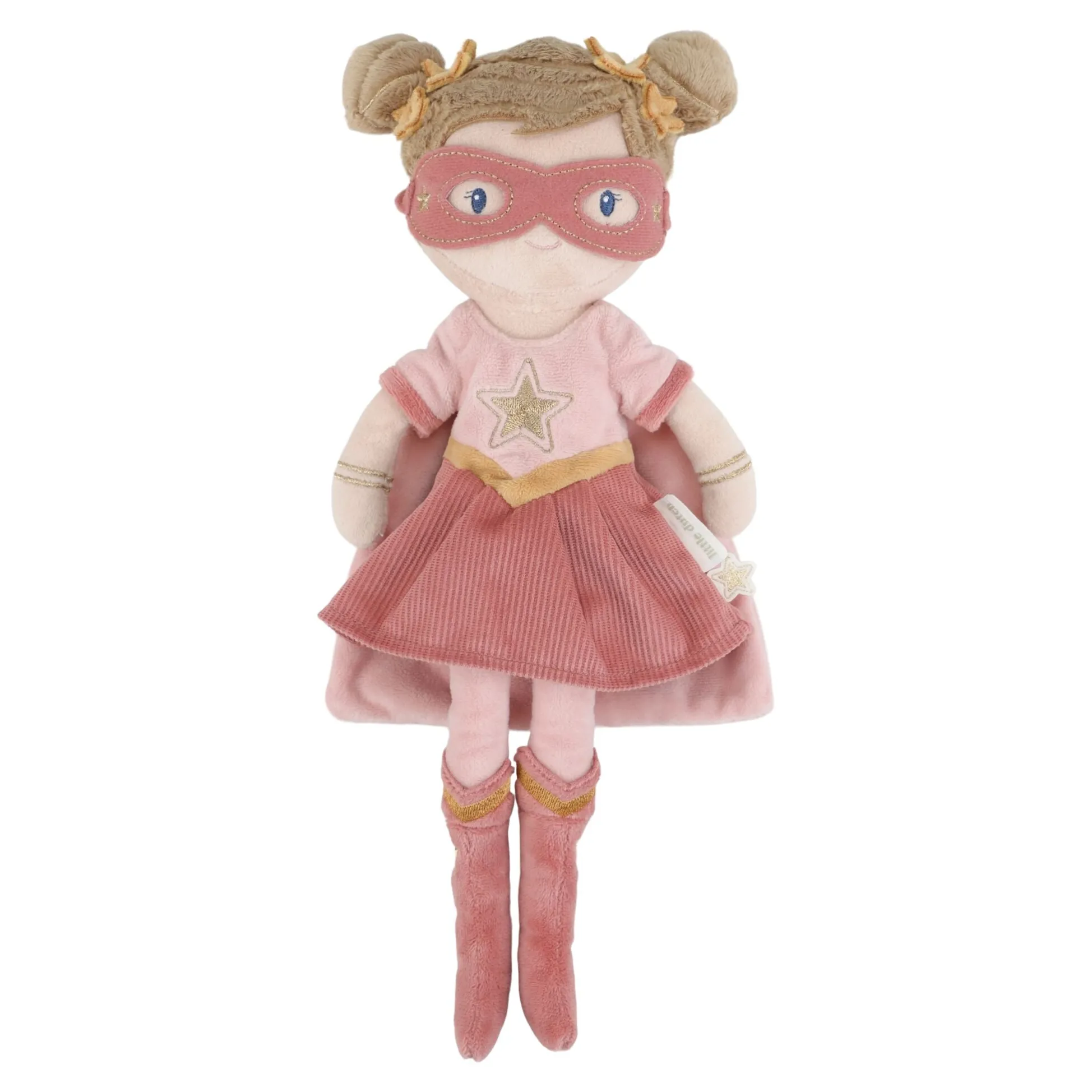 Knuffelpop Superheld Rosa - 35 cm