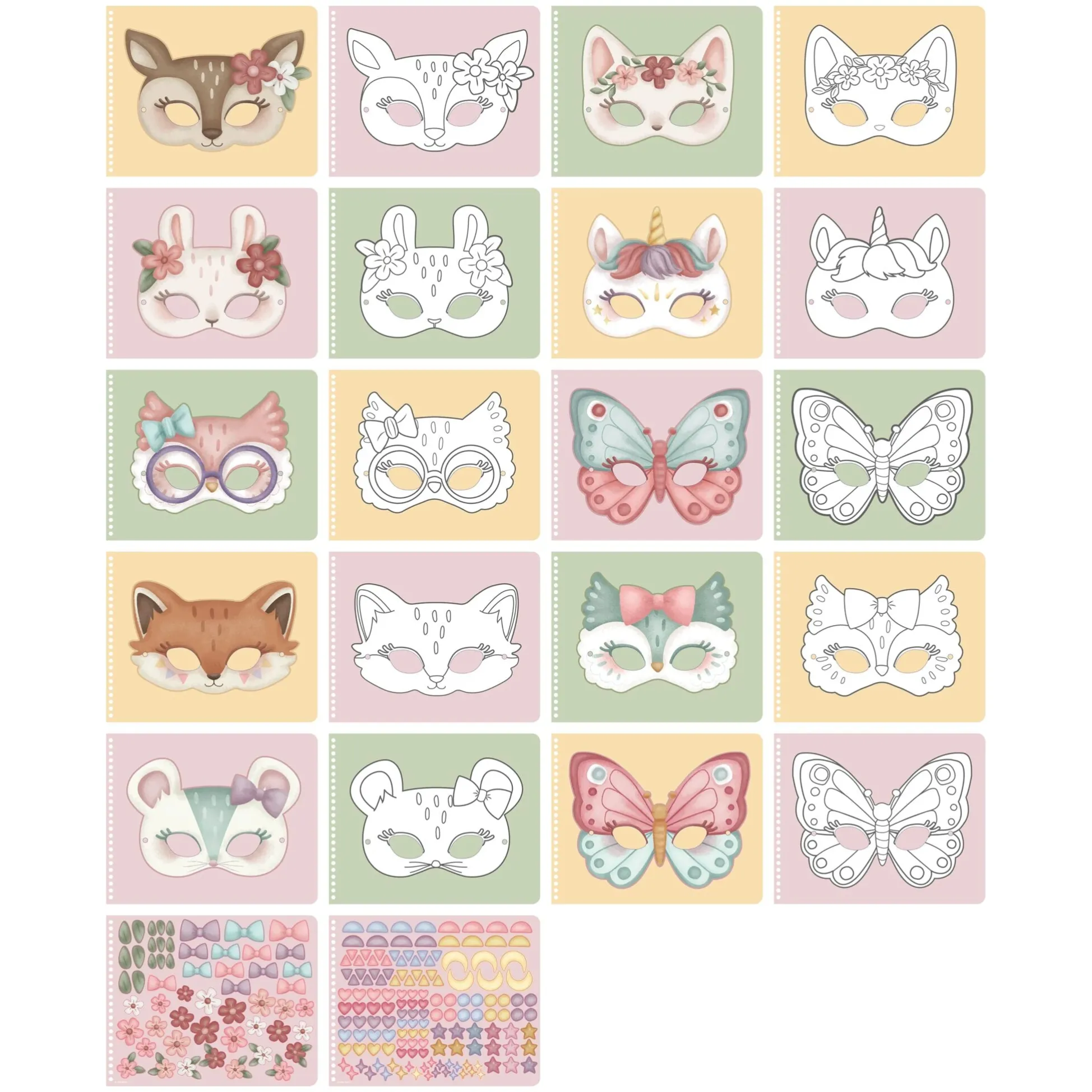 Knutselboek maskers - Rosa