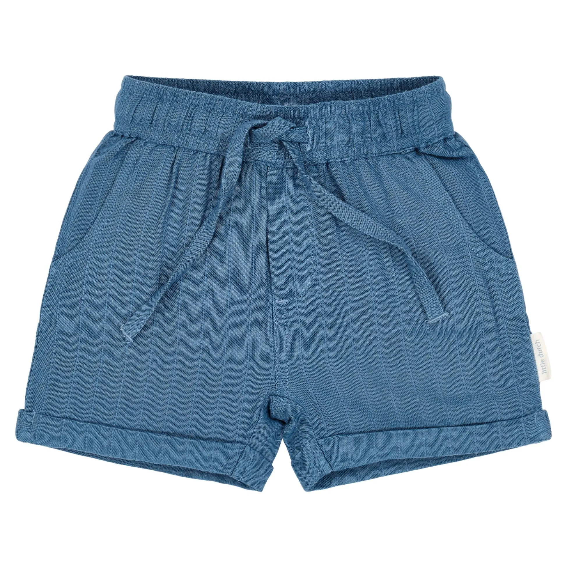 Korte broek linnen - Blauw