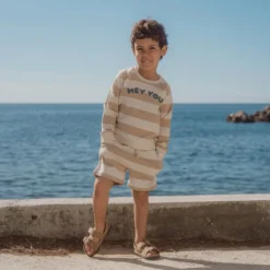 Korte broek - Zand - Biscuit Stripe