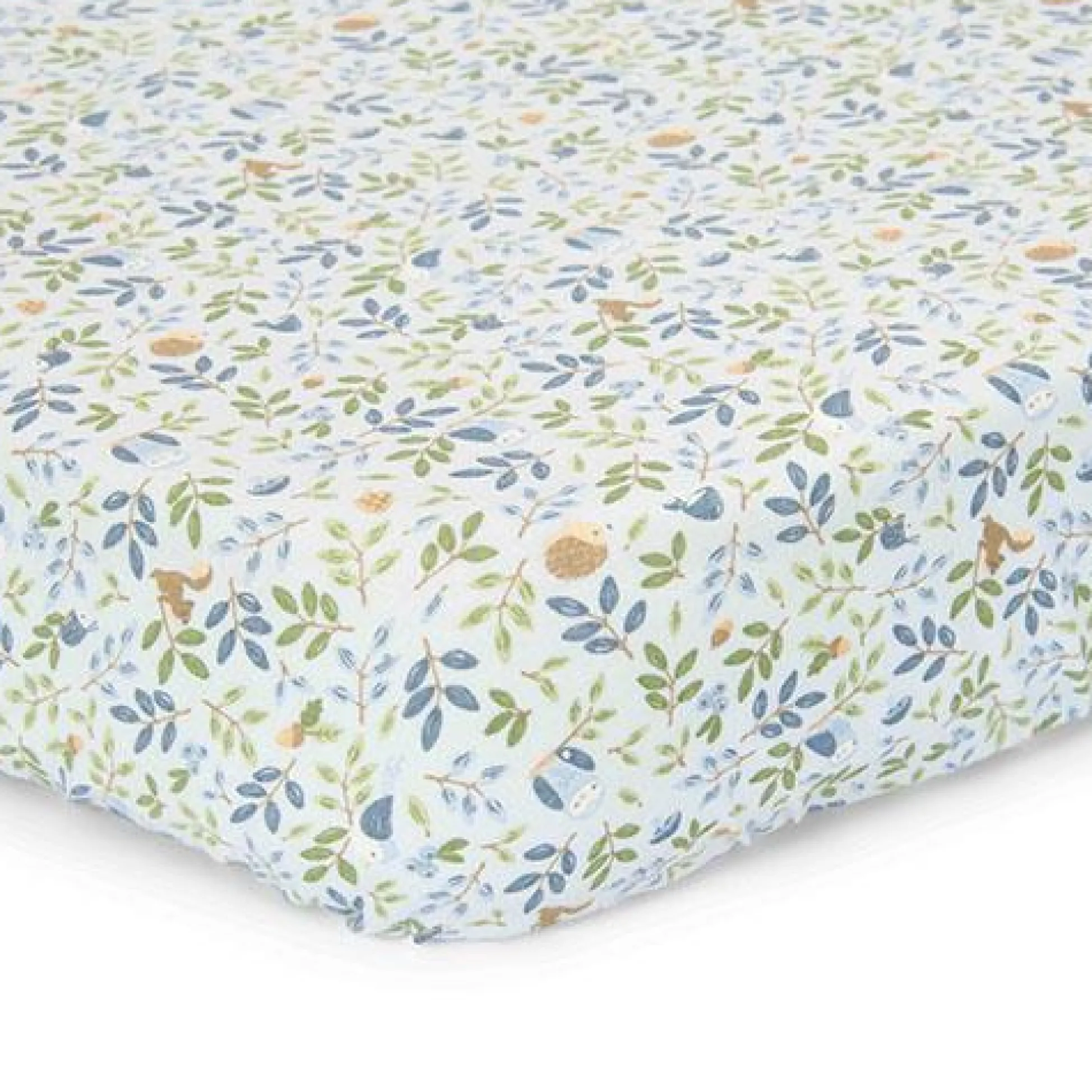Ledikant hoeslaken - Blauw - Forest Friends - Forest Adventure