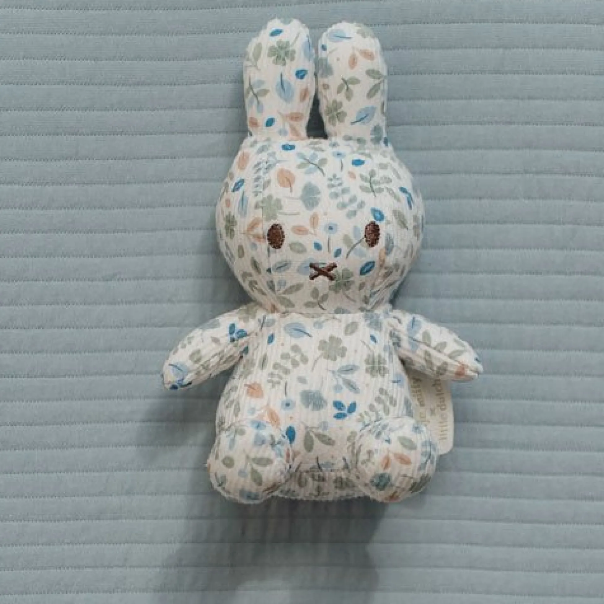 nijntje knuffel all-over print 15 cm - Blauw - Lucky Leaves